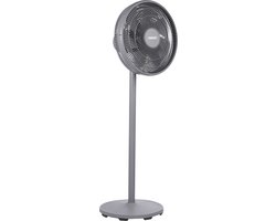 Princess 354822 DC Staande Ventilator – 44 cm – 12 snelheden – oscillatie – Timer – Met afstandsbediening – 30W – Grijs