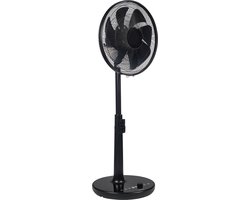 Princess 354860 DC Staande Ventilator – 24 snelheden – 4 windmodi – 56 dB – 1‑24 uur timer – 90° oscillatie – Met afstandsbediening