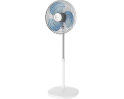 Rowenta VU4410 Essential+ Statiefventilator – 3 Snelheden - Krachtige Motor - Fluisterstil & Instelbare Hoogte/Kantelhoek - Staande ventilator - Wit