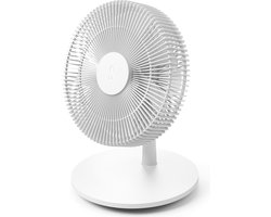 Stadler Form Finn White Mobile – Draadloze Staande Ventilator – 7 u accu – Stil & Zwenkbaar – IP44 – 8 standen – 361 m³/u