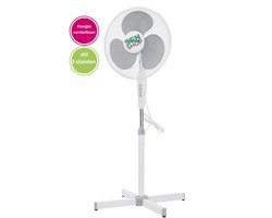 statief ventilator 40cm, stille ventilator, verstelbare ventilator, staande fan, ventilator slaapkamer, ventilator kantoor, zeer stil
