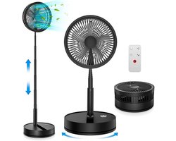 Ventilator Staand Fluisterstille & Krachtige Luchtcirculatie – Statiefventilator Met Afstandsbediening & Meerdere Snelheidsstanden – Ventilator Met Verstelbare Hoogte & Kantelbaar Design Voor Optimaal Comfort | Opvouwbaar & Ruimtebesparend Ontwerp