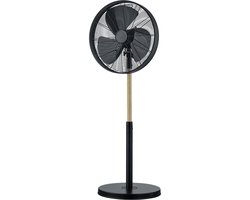 Ventilator - Trion Vikon - Statiefventilator - Staand - Rond - Mat Zwart - Aluminium