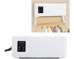 Wandgemonteerde Verwarmingskoeler voor Badkamer - Eenvoudig te Bedienen - Geluidsarm - Draagbaar - Efficiënt - Ruimtebesparend - Geschikt voor Muur - Wit - Verwarming - Wandkoeler - Ventilator - Badkamer - Elektrisch