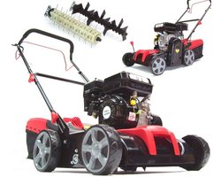 2-in-1 Benzine Verticuteermachine en Gazonbeluchter met 5,2 pk en 40 Liter Opvangmand