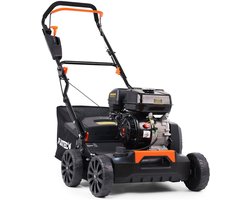 Benzine Verticuteermachine en Beluchter 3-in-1 - 4-takt motor met 18 messen, 24 veertanden en 45 L opvangbak