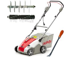 Elektrische Verticuteerder en Gazonbeluchter - 2-in-1 Apparaat met 50L Opvangzak en Instelbare Werkdiepte