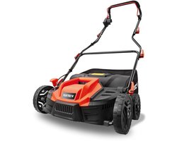 Fx-ev360 Fuxtec elektrische verticuteerder, 1500 W, 36 cm breed, 5 diepteniveaus, 45 l opvangbak, grasbeluchter