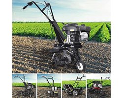 Thermische motorhak 176 cc 6 pk met 4 frezen en verstelbare werkdiepte voor tuinonderhoud