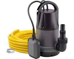 123pompen® Dompelpomp Schoon Water 6000 l/u – Automatische Vlotterschakelaar – Inclusief 12,5 m Flexibele Tuinslang 1” (25 mm) Anti-Knik – Kelderpomp tegen Wateroverlast