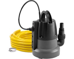 123pompen® Vlakzuigende Dompelpomp 7000 l/u – Dweildroog tot 1 mm – Automatische Watersensor – Inclusief 12,5 m Flexibele Tuinslang 1” (25 mm) Anti-Knik – Automatische Watersensor – Kelderpomp tegen Wateroverlast