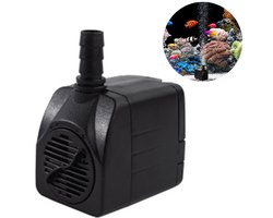 Gigicial Dompelpomp - Ultrastille fonteinpomp - Instelbare waterstroom met meerdere sproeiers, geschikt voor aquaria of vijvers - Enkele verpakking - Zwart