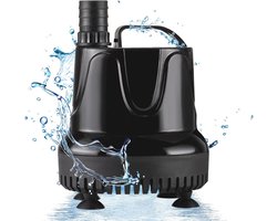 Krachtige en stille waterpomp voor aquarium en fontein - 2500 l/u, 60W, met 3 sproeiers