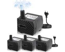 Mini waterpomp set - 4 stuks voor aquarium, vijver en hydrocultuur