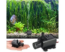 Waterpomp - Mini Submersible Water Pump - Zeer Stil - Draadloos - Onderhoudsvrij - Aquarium en Tuinvijver Waterpomp - USB - DC 5V - 250L - Lekvrij - Circulatie