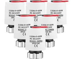 6 Stuks Elektrische Thermische Aandrijving voor Vloerverwarming 230V M30 Normaal Gesloten