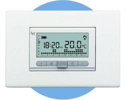 CAME - Inbouw Digitale Thermostaat TH/350 - Voor Energie Efficiëntie & Wooncomfort - Compatibel met standaard schakelaars - Chronothermostaat met weekprogrammering - Differentiële en proportionele temperatuurregeling - Op batterijen - Wit