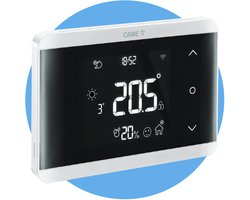 CAME - Slimme Wi-Fi wandgemonteerde Chronothermostaat TH/750 - Soft-touch toetsen - Dubbel Relais voor verwarming en koeling - Compatibel met Amazon Alexa / Google Home / CAME THermo Wi-Fi App - 230 V AC Voeding - Wit