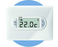 CAME - Wandthermostaat TA/450 - Voor Energie Efficiëntie & Wooncomfort - Differentiële en proportionele temperatuurregeling - Op batterijen - Wit