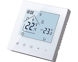 Digitale kamerthermostaat met touchscreen en wekelijkse programmering