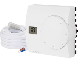 Digitale Opbouwkamerthermostaat met Interne en Externe Sensor voor Vloerverwarming - Eenvoudig en Efficiënt
