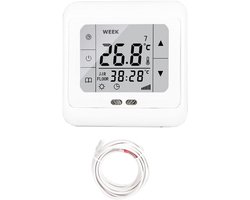 Digitale Touchscreen Thermostaat voor Vloerverwarming met Dubbele Temperatuursensor