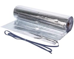 Dunne Elektrische Baarmofvoering 80W/m² - 3m² Vloerverwarming voor Onder Vloerkleed en Laminaat