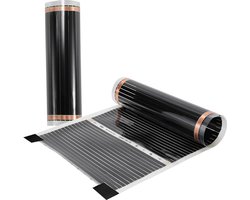 Elektrische Infrarood Vloerverwarming Folie 2m x 0.5m - Dunne Verwarming voor Vloer, Wand of Plafond?