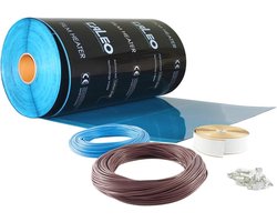 Elektrische vloerverwarming 0.5 x 4 m voor laminaat en tapijt