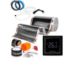 Elektrische Vloerverwarming Folie 80W/m² Compleet met Thermostaat