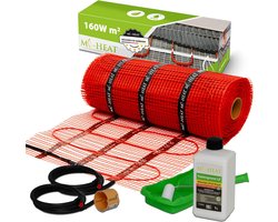 Elektrische Vloerverwarmingsmat 12m² - 50cm Breed - Inclusief Installatiemateriaal