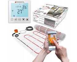 Elektrische Vloerverwarmingsmat met Thermostaat en Wifi voor Badkamer en Woonkamer - 3 m²