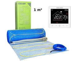 Elektrische vloerverwarmingsset 1 m², 170 W/m² + SN-10 Thermostaat, Grand Meyer