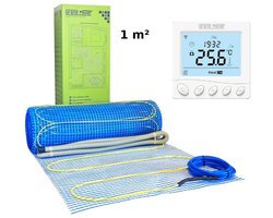 Elektrische vloerverwarmingsset 1 m², 170 W/m² + W350 Thermostaat, Grand Meyer