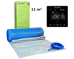 Elektrische vloerverwarmingsset 11 m², 170 W/m² + SN-20 Thermostaat, Grand Meyer