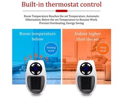 Geschikt voor Stille elektrische kachel voor badkamers, caravans, kantoren, etc. - Gun uzelf optimale warmte en bespaar tegelijkertijd energie met deze 220V 500W keramische ventilatorkachel