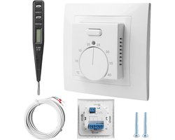 Handmatige Kamerthermostaat voor Vloerverwarming - 220V, 16A met Sensor