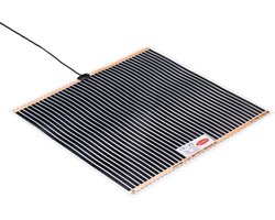 HEATEK Onder-Vloerkleed Infrarood Verwarmingsmat - Verwarming onder vloerkleed, Vloerkleed verwarming, Karpetverwarmer 50x50cm - 48W