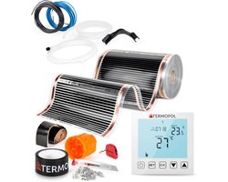 Infrarood Folie Vloerverwarming Compleet Set 12m² 220W/m² met Thermostaat