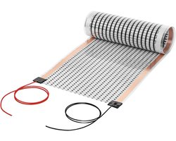 Infrarood verwarmingsfolie 1m, 30cm breed, elektrische vloerverwarming, 130W voor auto, camper en projecten