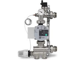 Instelbare Vaste Waarde Regelset voor Vloerverwarming en Radiatoren - Tot 220 m² Geschikt met Efficiënte Pomp