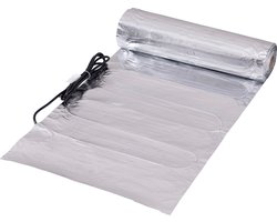 Losse folie mat elektrische vloerverwarming van 150 watt per m², 8 m²