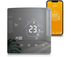 MKSS® Thermostaat voor cv - Draadloos met Wifi - Met App - Zilver