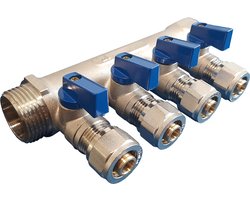 Nalburg Verdeler met Balkraan 4x16 MF-1” – Blauw