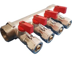 Nalburg Verdeler met Balkraan 4x16 MF-1” – Rood