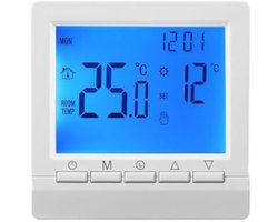 Programmeerbare Smart Thermostaat voor Boiler - Wandthermostaat Compatibel met Alexa en Home - Batterij Aangedreven 3A - Wit