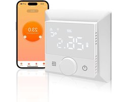 Provento - Slimme WiFi thermostaat voor boiler en vloerverwarming, programmeerbaar en compatibel met Alexa