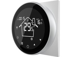 Quality Heating - Elektrische vloerverwarming thermostaat - PRF-80 - Wifi Google Home Amazon Alexa Compatible - Universeel - Programmeerbaar -