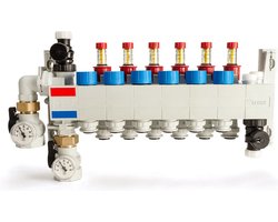 Rehau Rautherm Speed vloerverwarmingverdeler hkv-d p 9-groeps, aansluiting 16mm