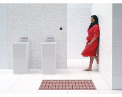 Rosani by MAGNUM Mat elektrische vloerverwarming Set - 300 Watt - 2 m2 - met Wifi thermostaat wit